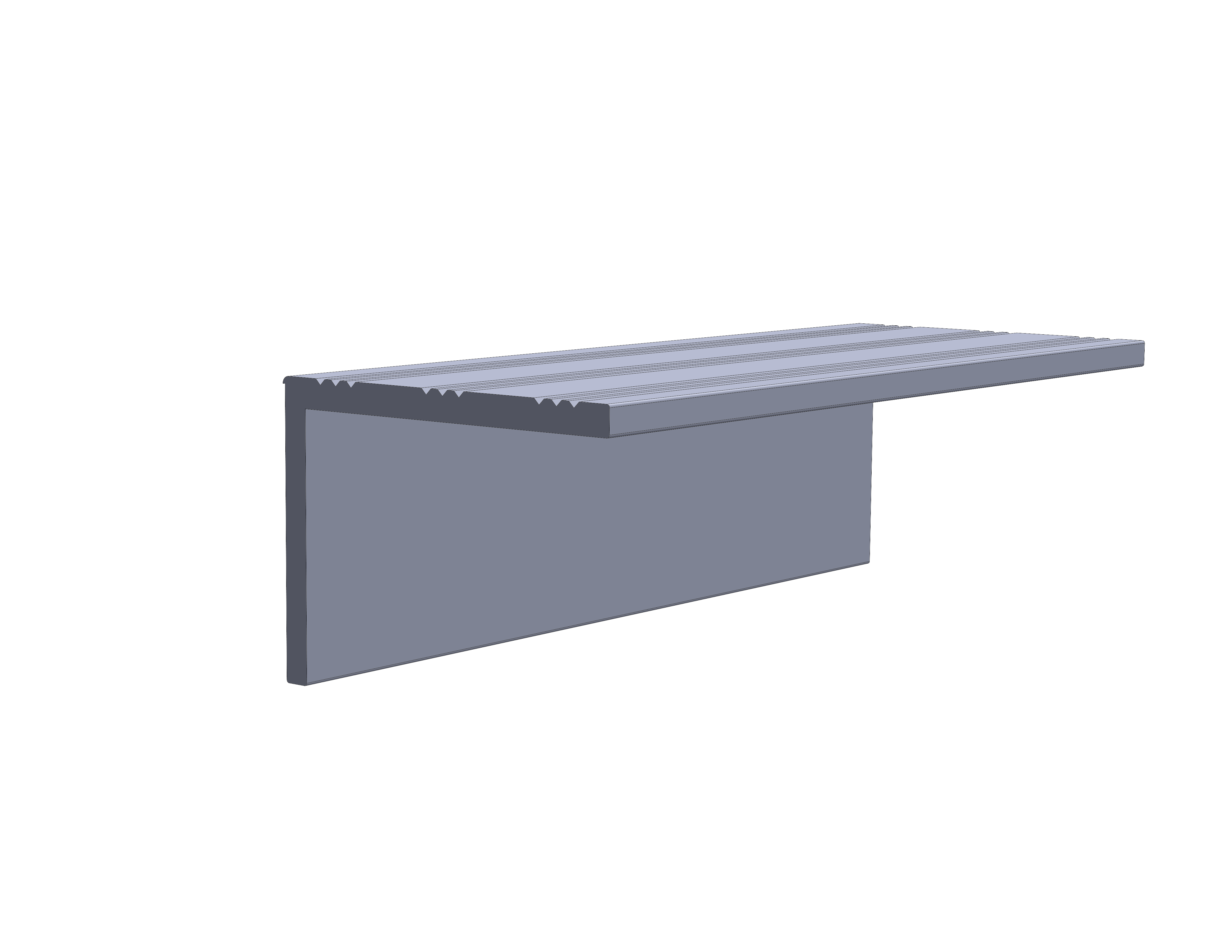Protective Step Cover Profile for Bus Flooring